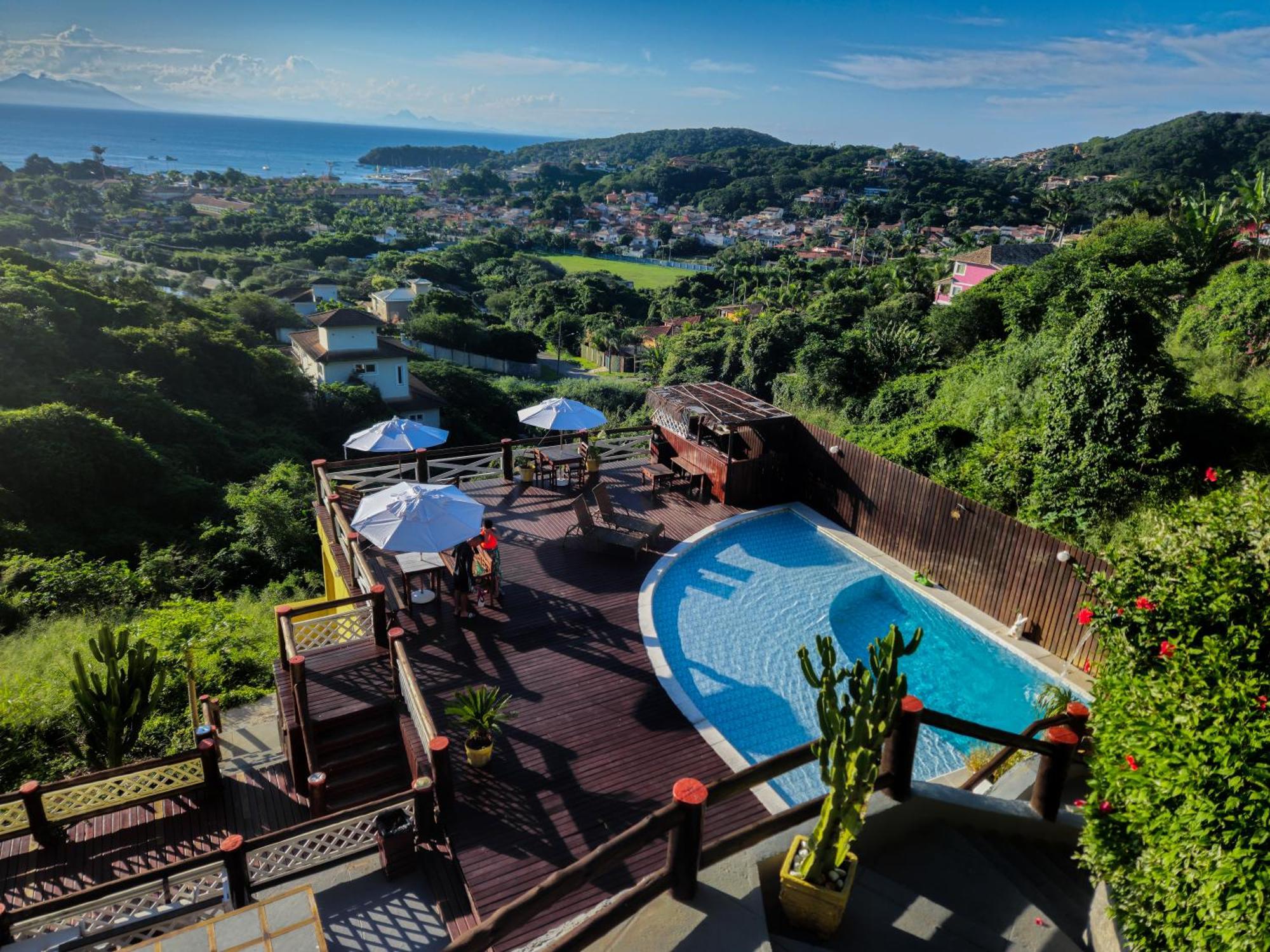 Hotel Bella Vista Ocean View Búzios Zewnętrze zdjęcie View of the town from the hotel