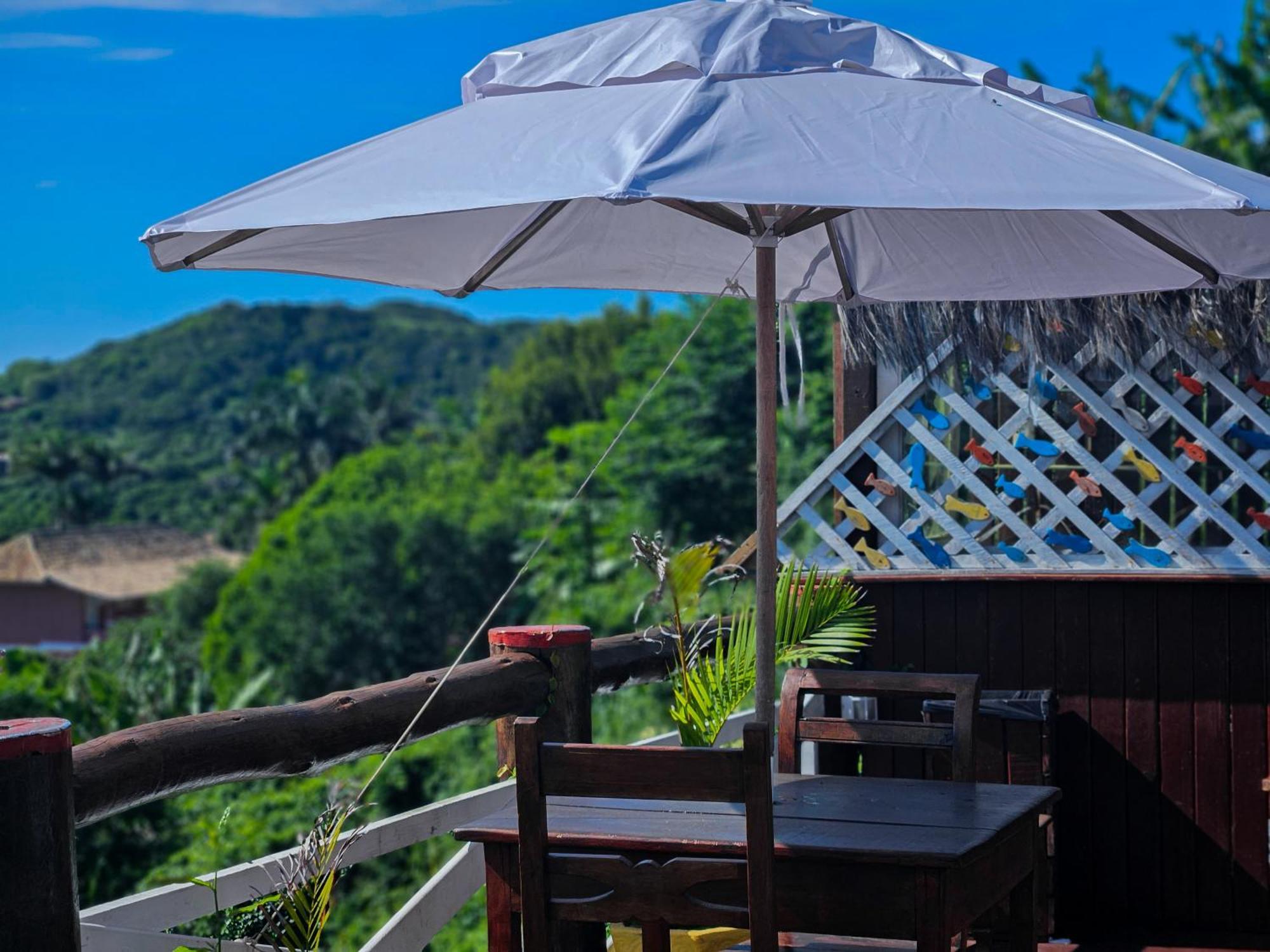 Hotel Bella Vista Ocean View Búzios Zewnętrze zdjęcie A patio umbrella