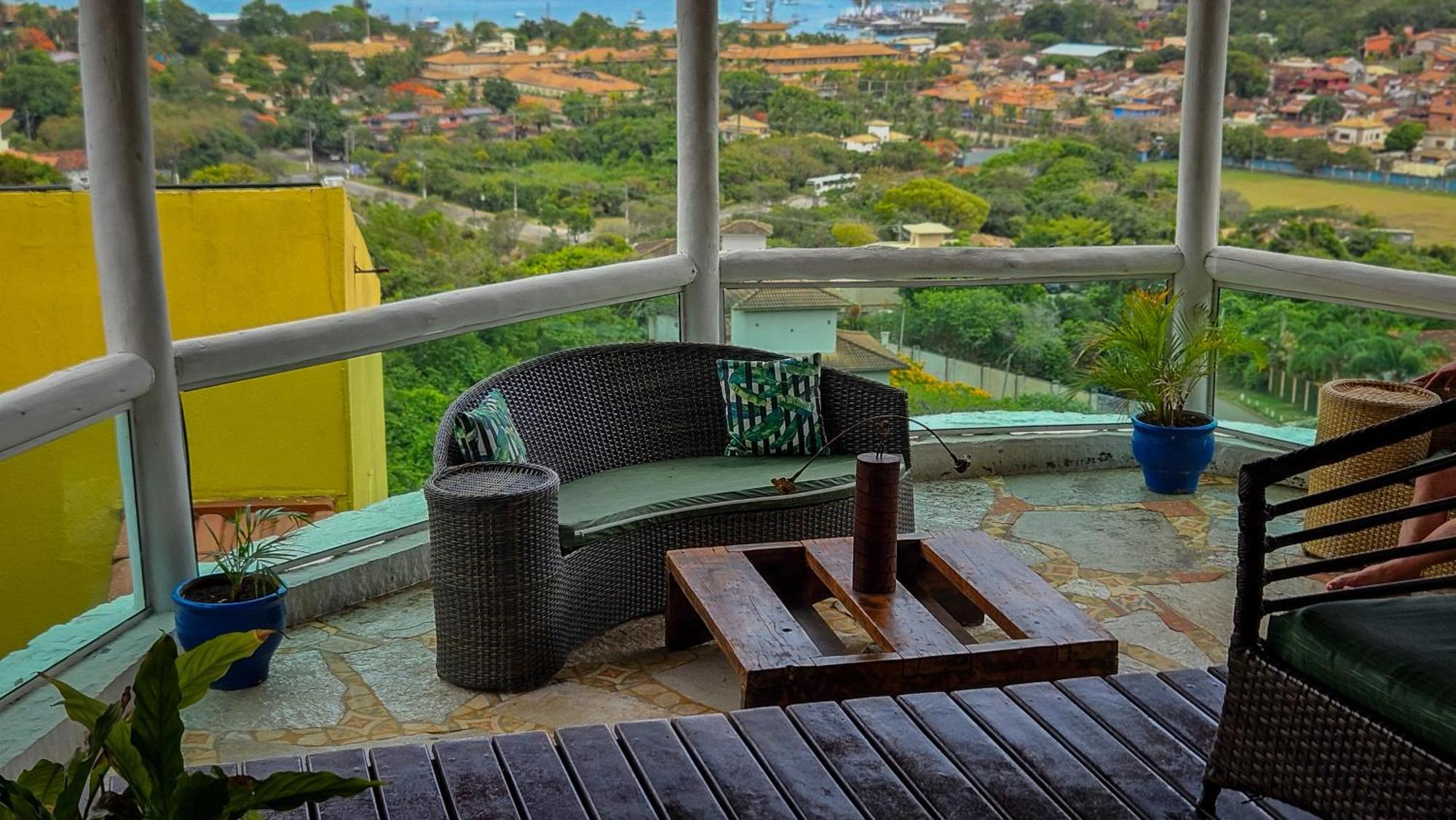 Hotel Bella Vista Ocean View Búzios Zewnętrze zdjęcie A balcony in the city of Niterói, Brazil